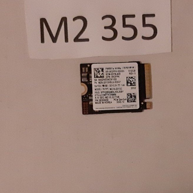 SSD M2 Samsung 512GB NVMe formfaktor 2230