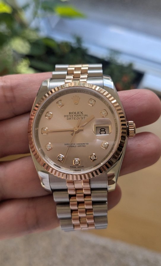 Rolex Datejust roséguld 36mm prissänkt