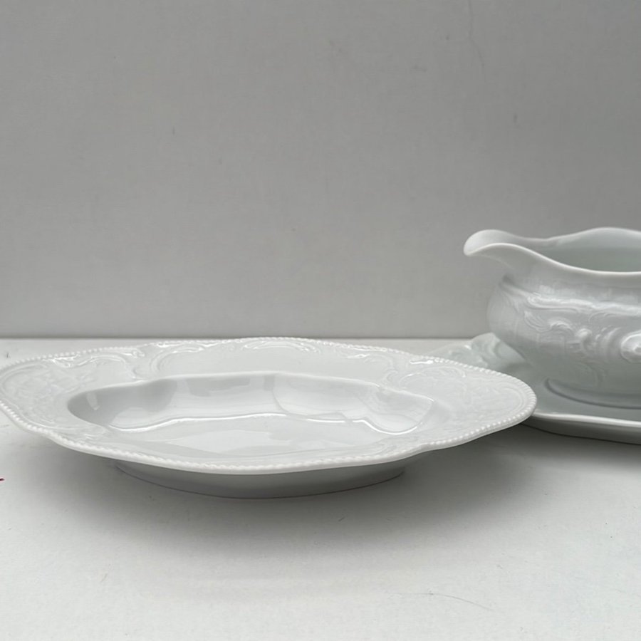 Rosenthal "Sanssouci White" Vintage bayersk helvit Kina Såsskål