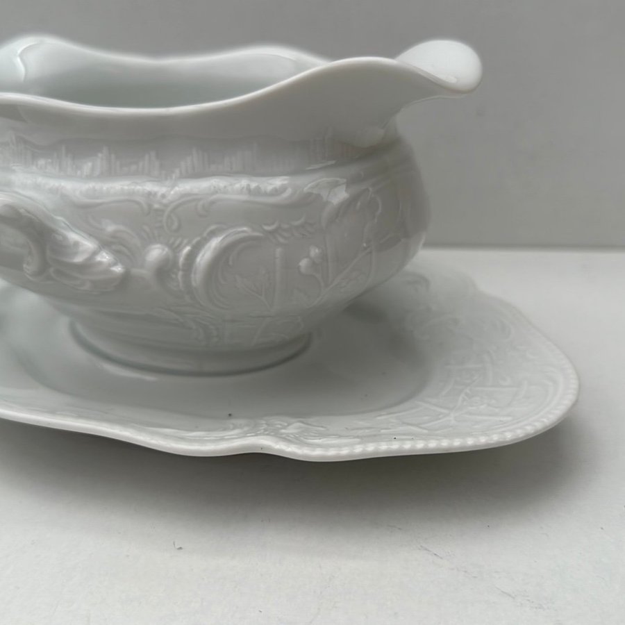 Rosenthal "Sanssouci White" Vintage bayersk helvit Kina Såsskål