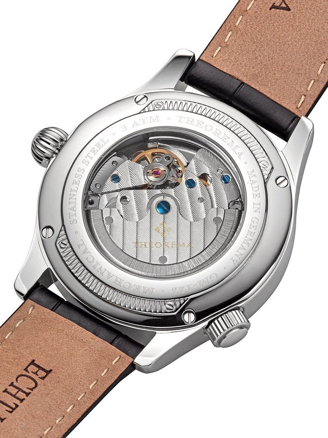 Theorema Paragon GM-122-1 | Silver |CALENDAR Handmade German Watch