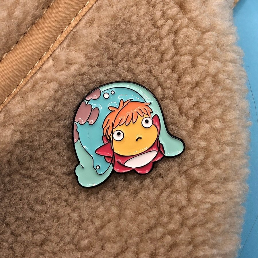 Studio Ghibli's Ponyo Hard Enamel Pin - Novelty Gift for Anime  Pop Culture