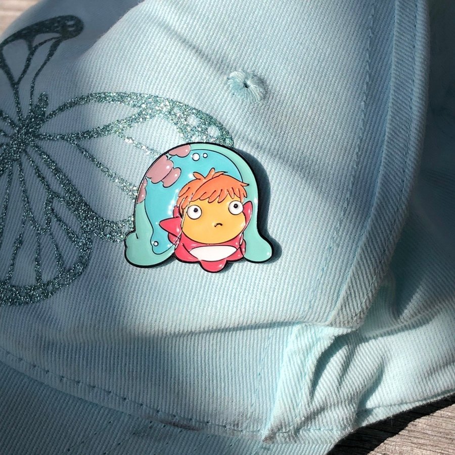 Studio Ghibli's Ponyo Hard Enamel Pin - Novelty Gift for Anime  Pop Culture