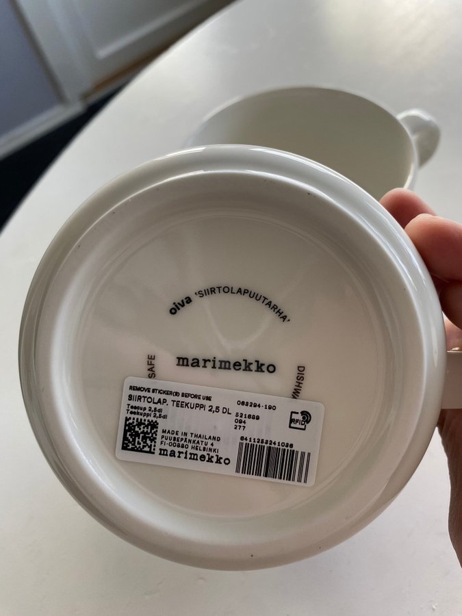 Helnya Mariemekko SIIRTOLAPUUTARHA TEACUP 2st