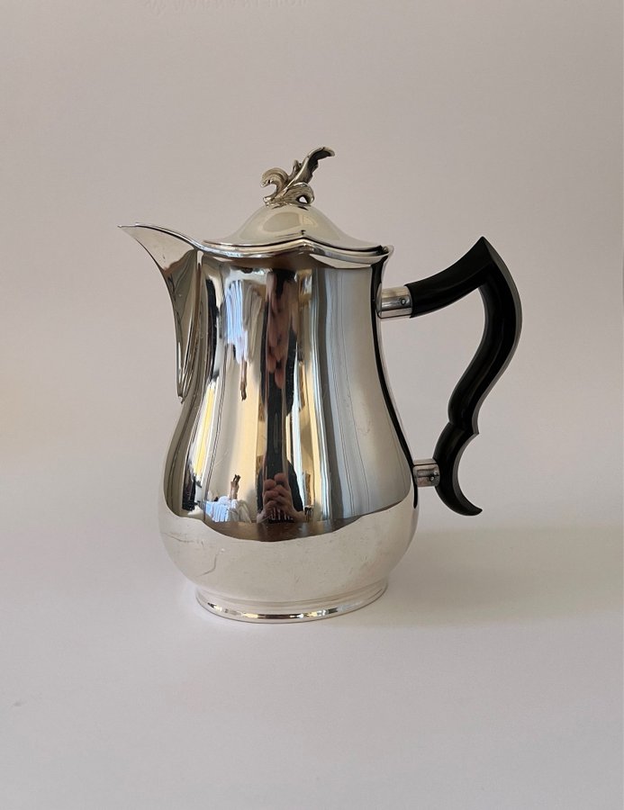 Art deco C G Hallberg Kaffekanna i nysilver