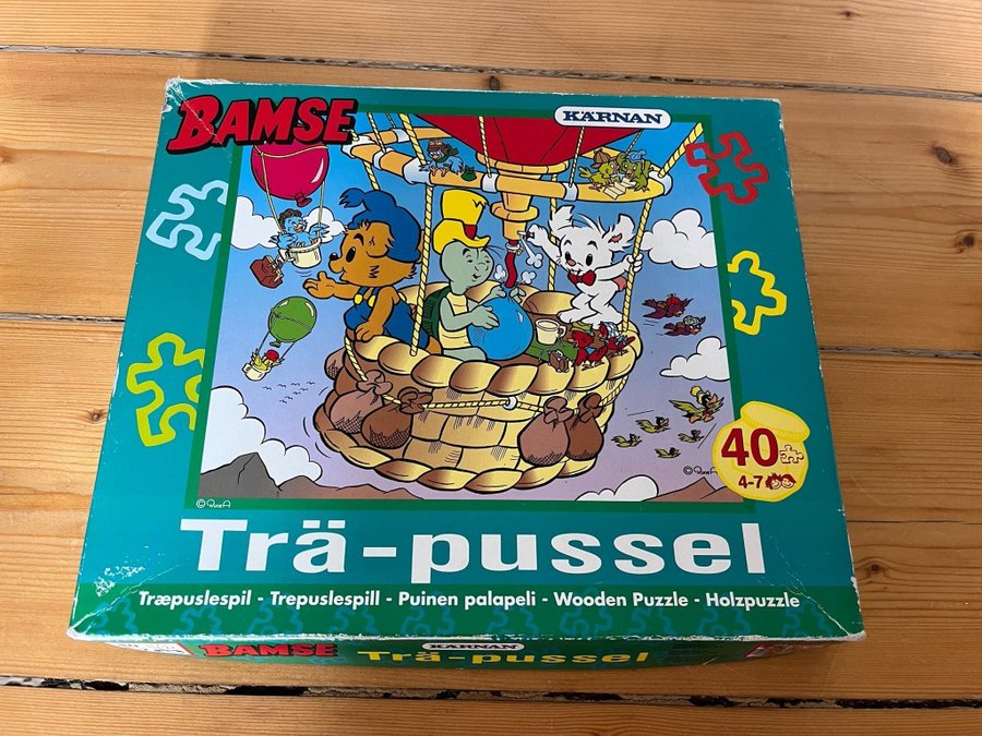 Bamse Träpussel 40 bitar av märket Kärnan