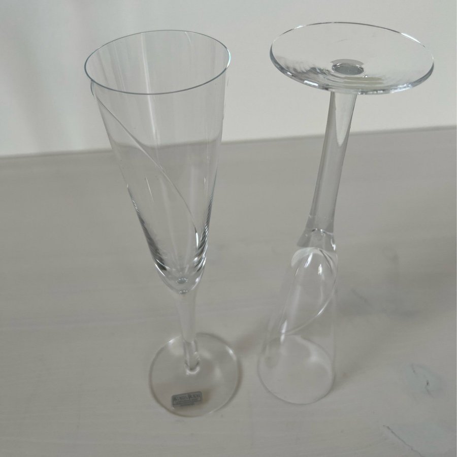 2 st Kosta Boda Line Champagne glas Anna Ehrner