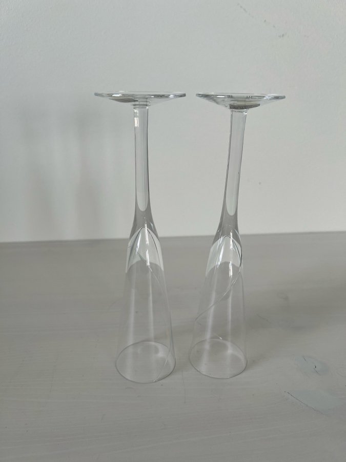 2 st Kosta Boda Line Champagne glas Anna Ehrner