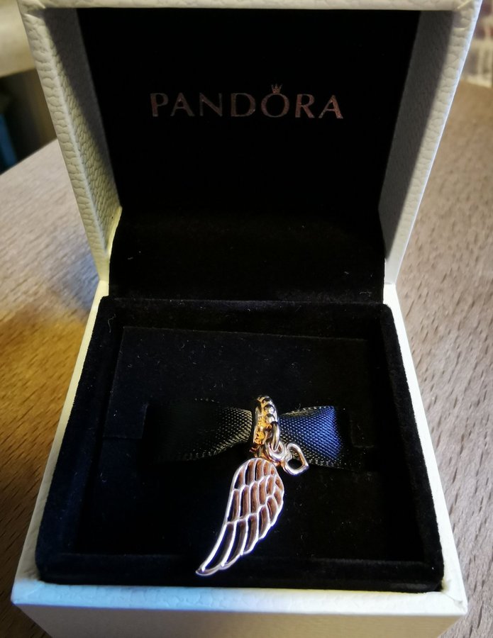 Pandora Armband Berlock Fjäder ängla Vinge Vinge Rose guld