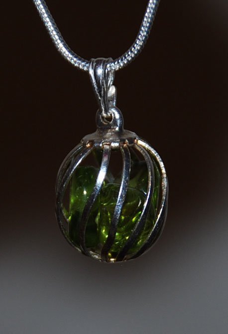 PERIDOT silverhänge (stämplat)