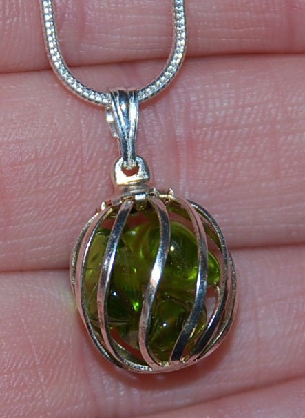 PERIDOT silverhänge (stämplat)