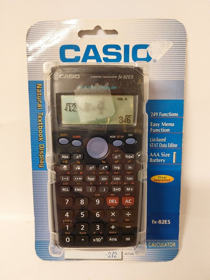 CASIO fx-82ES vetenskaplig miniräknare scientific calculator NY!