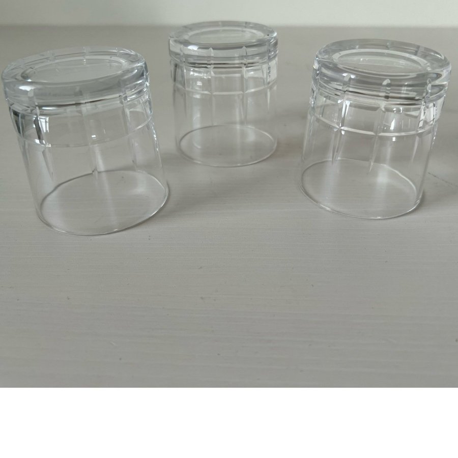 3 st vintage Kosta Boda *CITY * Whiskeyglas kristal design Vicke Lindstrand