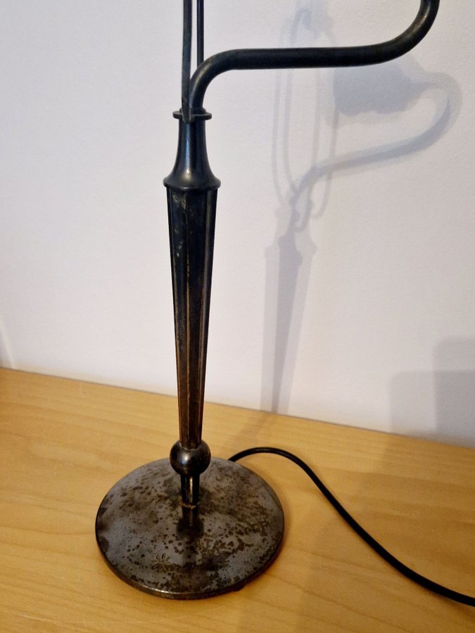 Bordslampa Ellis Elis Bergh C G Hallberg 1920/1930-tal silver Swedish Grace