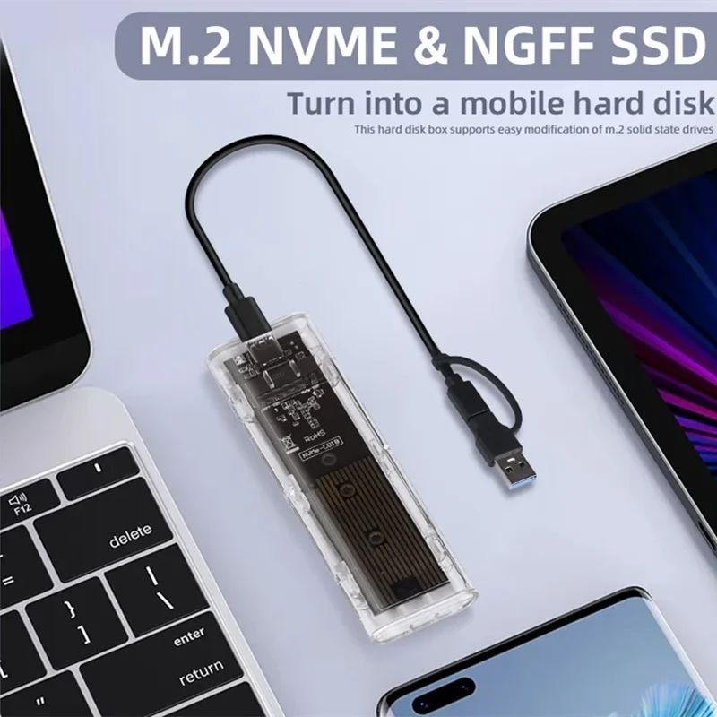 10 Gbps USB31 NVME PCIe för M-KeyM+B Ke y NVMe PCIe-protokoll