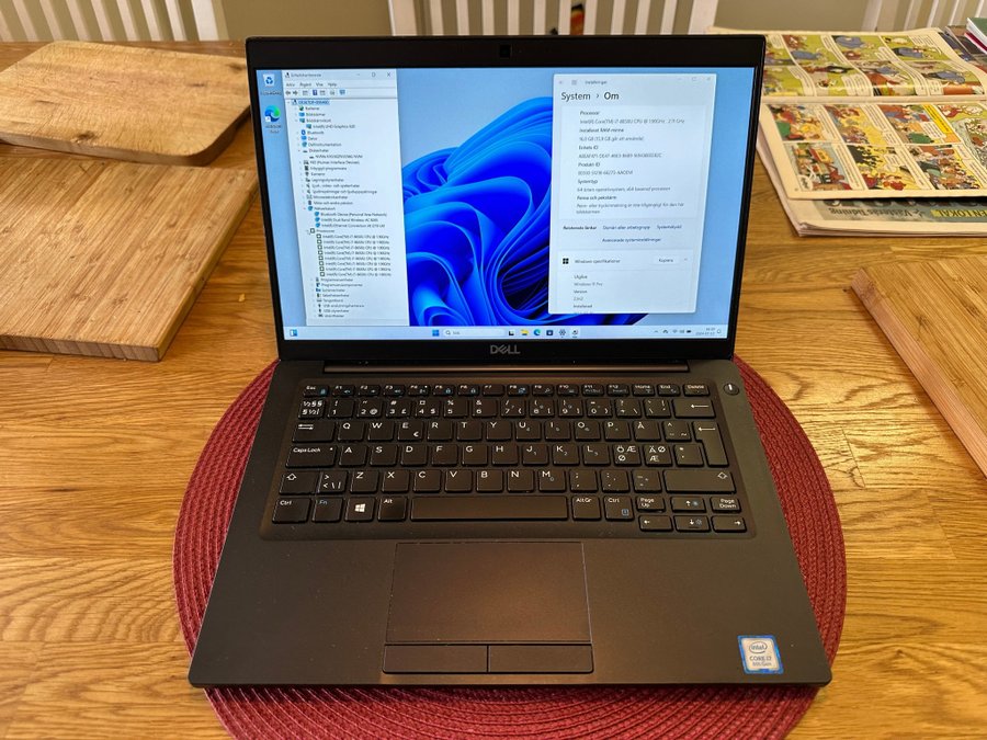 Dell Latitude 7390 i7 8650U | 16 RAM | 256 NVMe SSD | Nytt batteri