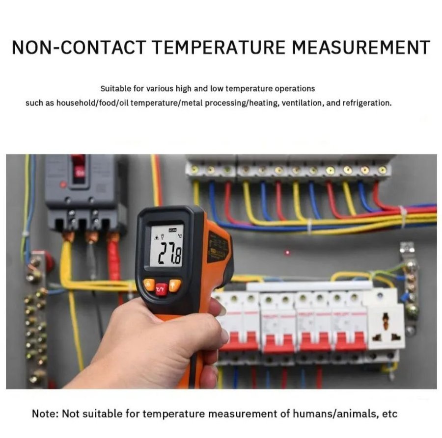 Infraröd Distans Termometer 600° Helt Ny/Oanvänd