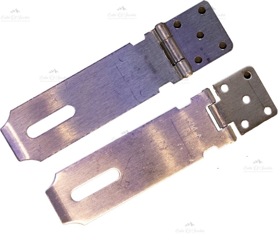 NYTT 2-pack hasp i 304 rostfritt stål med skruv | 128x39x092 cm |