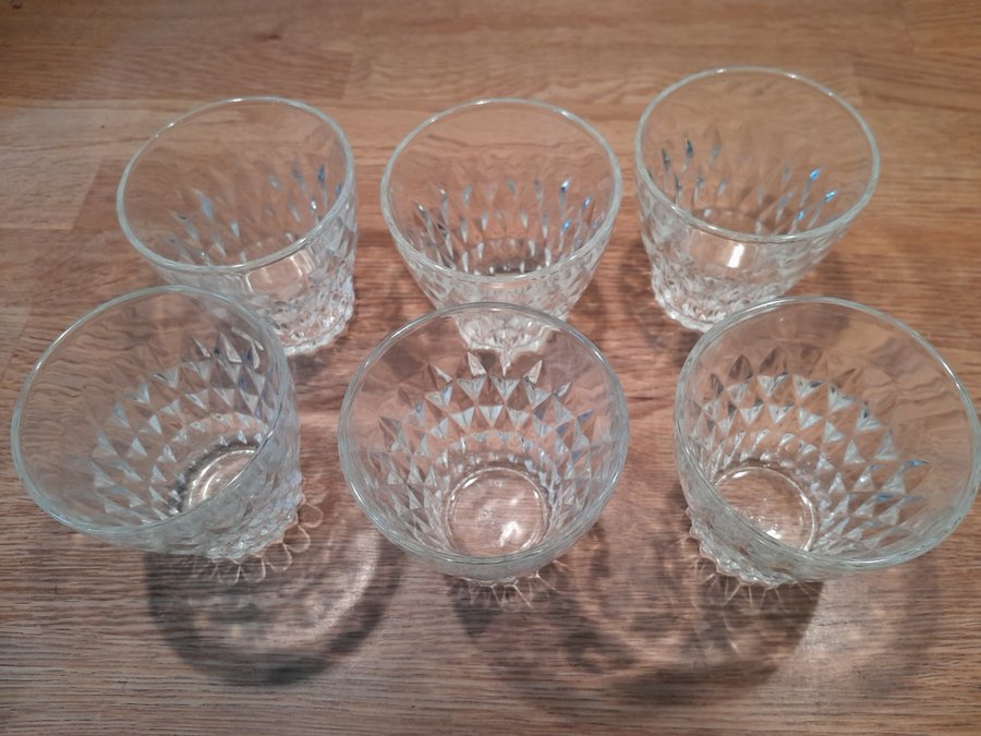 6 glas VERECO FRANCE dricksglas