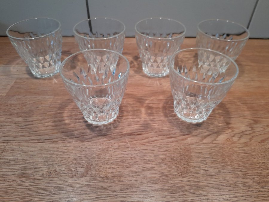 6 glas VERECO FRANCE dricksglas