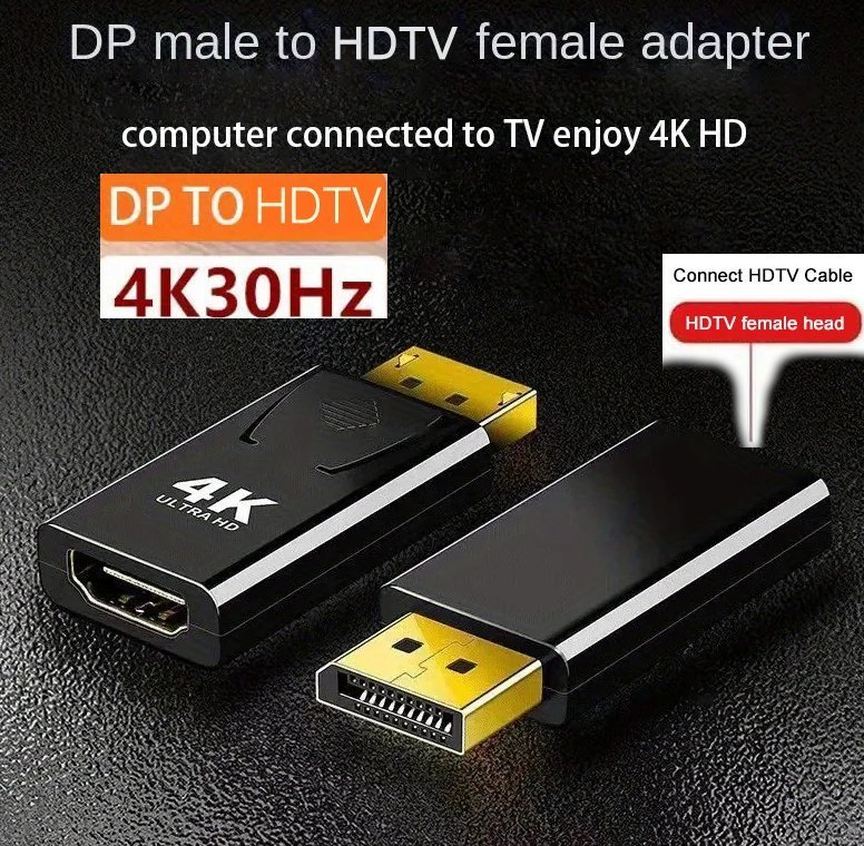 HELT NY! DP->HDMI adapter