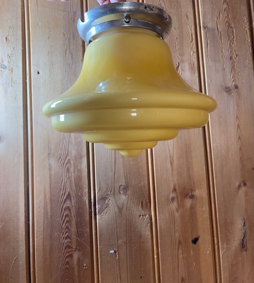 TAKLAMPA BIKUPA ART DECO Lampa Design Funkis Glas Kupa