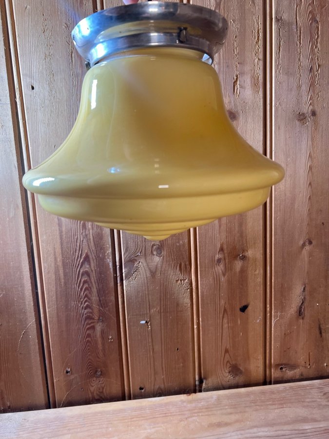 TAKLAMPA BIKUPA ART DECO Lampa Design Funkis Glas Kupa