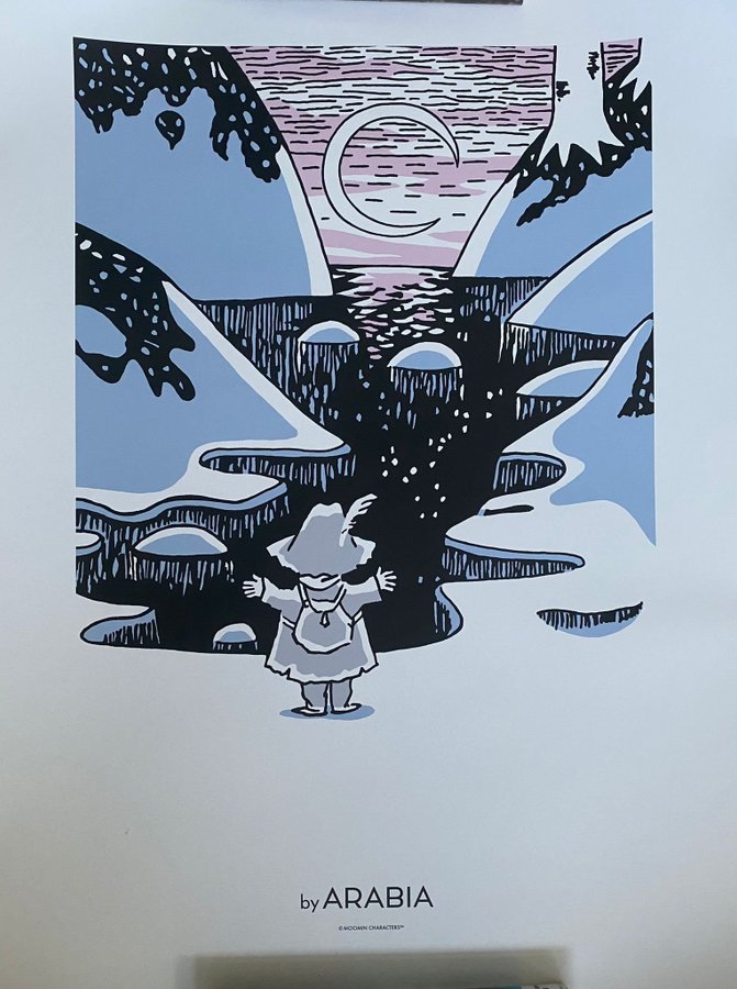 Poster Tavla Mumindagen 2021 Arabia Specialutgåva Limited Mumin Moomin