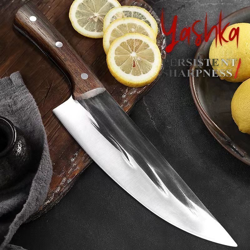 Chef Knife 82 Inch Hand Forged High Carbon Blade Butcher Slaughter Fish Meat