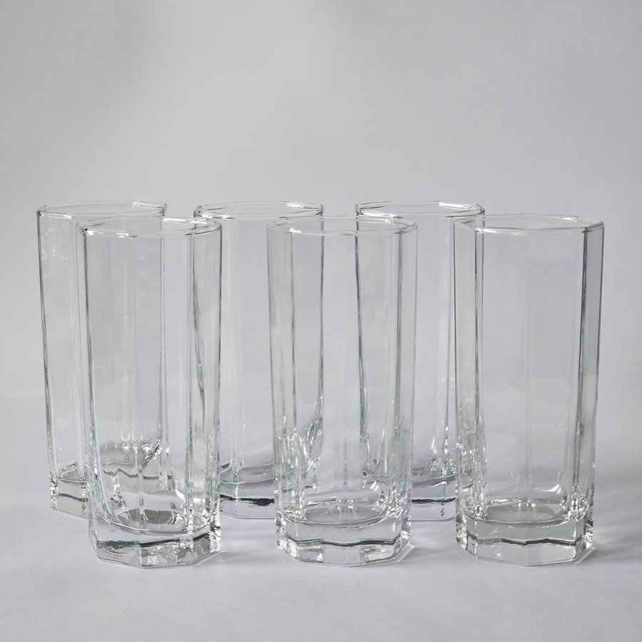 Highball tumbler Octime 6 st Luminarc Arcoroc glas vintage grogglas