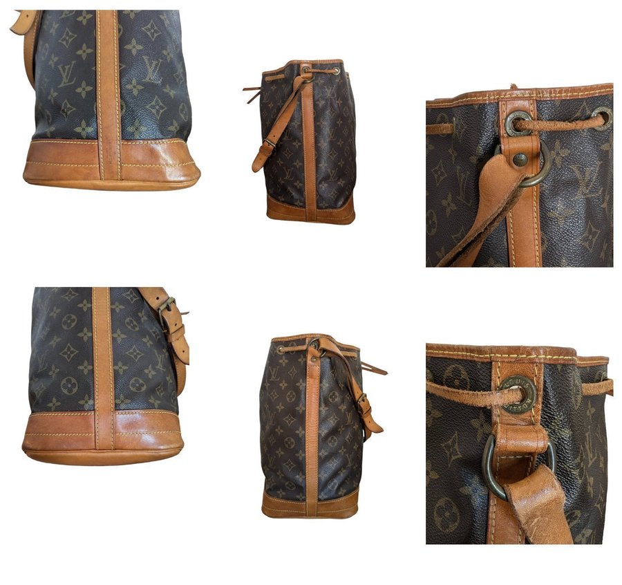 VINTAGE LOUIS VUITTON NOÈ VÄSKA AXELREM AXELREMSVÄSKA MONOGRAM