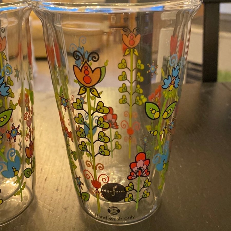 Sagaform 2 vackra höga glas