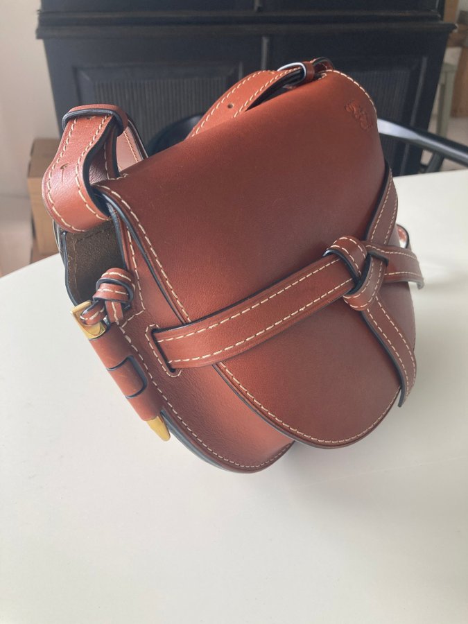 Loewe Gate leather bag brown väska brun konjak