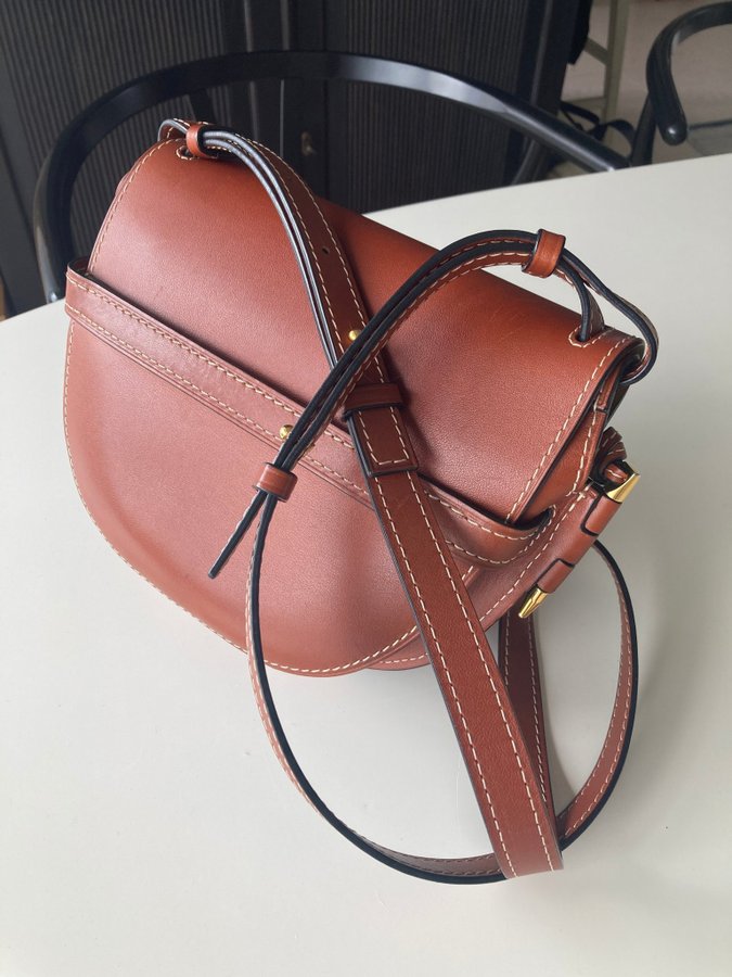 Loewe Gate leather bag brown väska brun konjak