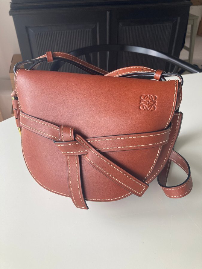 Loewe Gate leather bag brown väska brun konjak