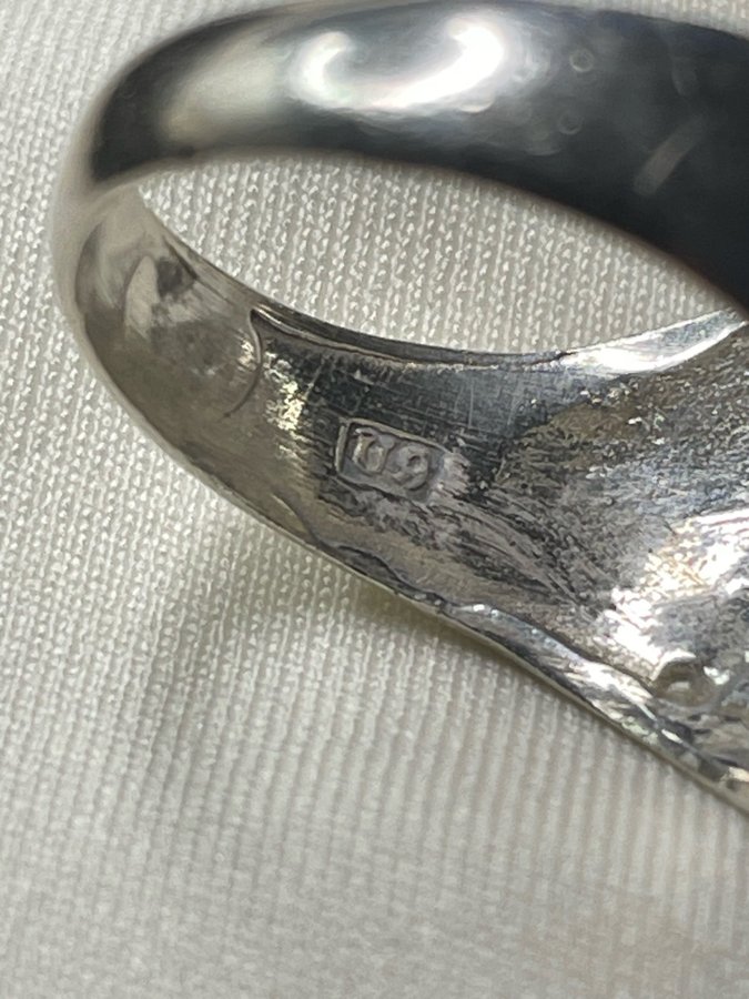 Vintage ring i silver BeH 1970 Bengt Hallberg Köping