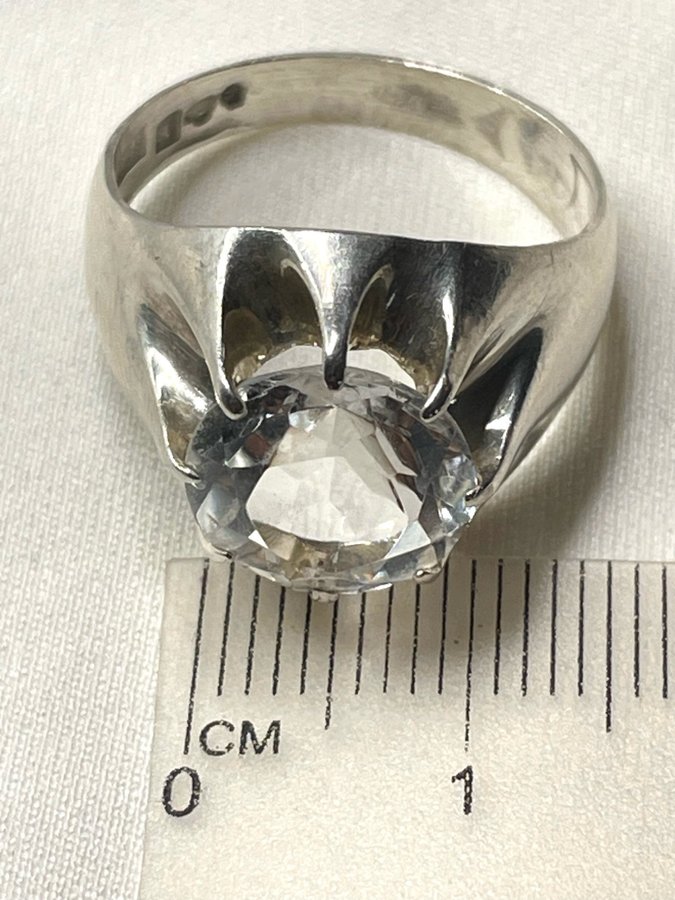 Vintage ring i silver BeH 1970 Bengt Hallberg Köping