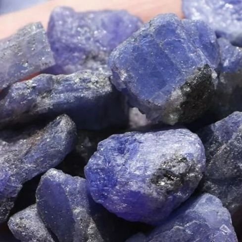 Äkta Tanzanite ädelstenar