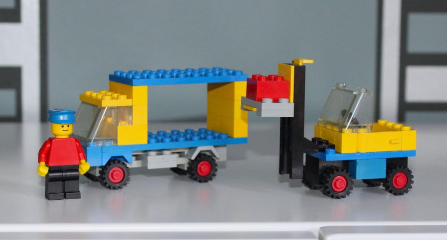 RETRO LEGO CLASSIC TOWN 674 1978 FORKLIFT  TRUCK GAFFELTRUCK LASTBIL