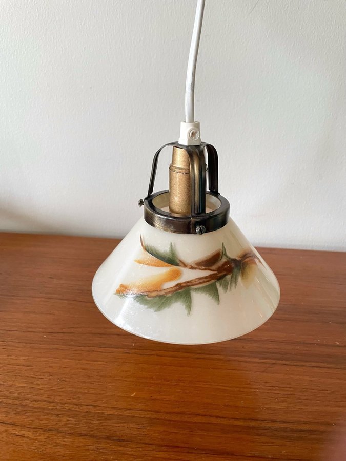 Retro fönsterlampa med skomakarlampa glaskupa