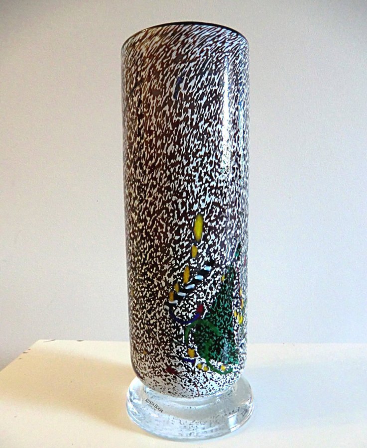 Rare find Kosta Bodas large vase "Meteor" artist collection by B Vallien