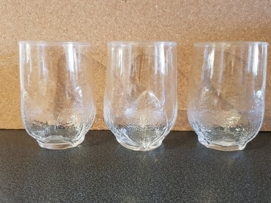 Lövet Aspen Arcoroc 6st stora glas saftglas dricksglas nostalgi retro vintage