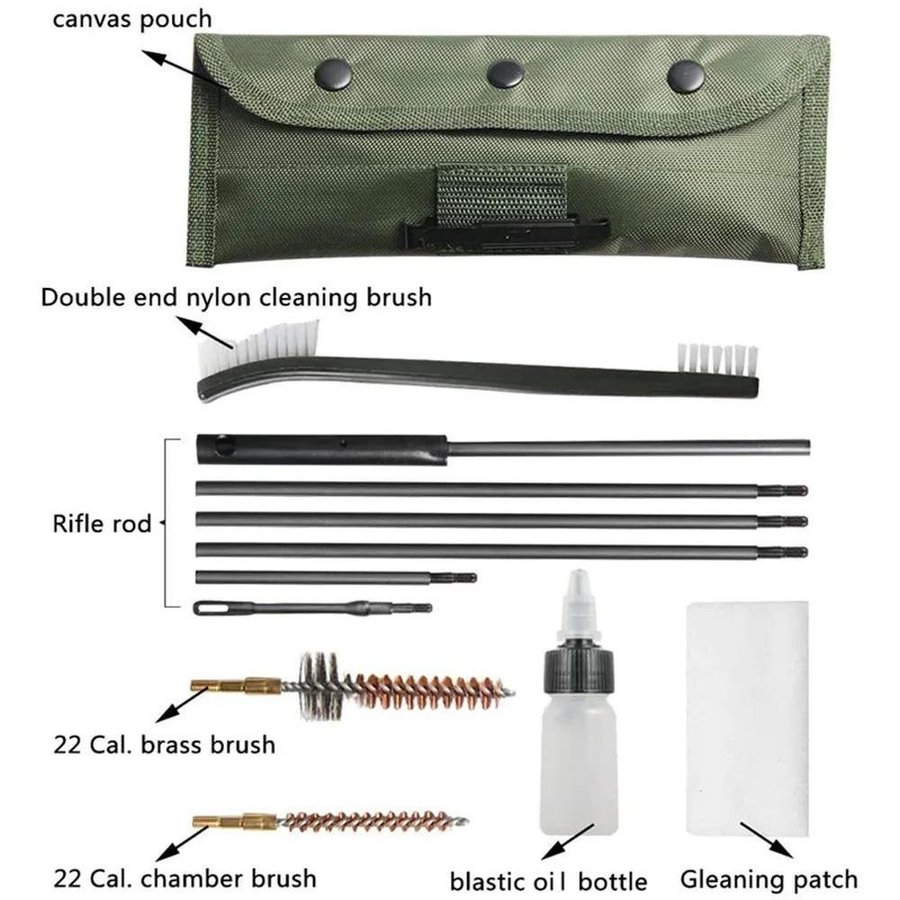 Pistol rifle Rengöringskit 22 cal