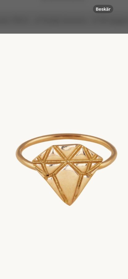 Emma Israelsson gold diamond ring endast 1 ring i annonsen Nypris 6500