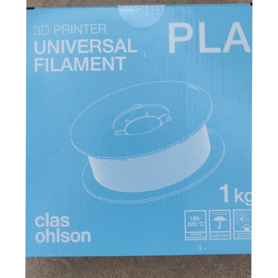 Clas Ohlson PLA Filament Svart 1 kg