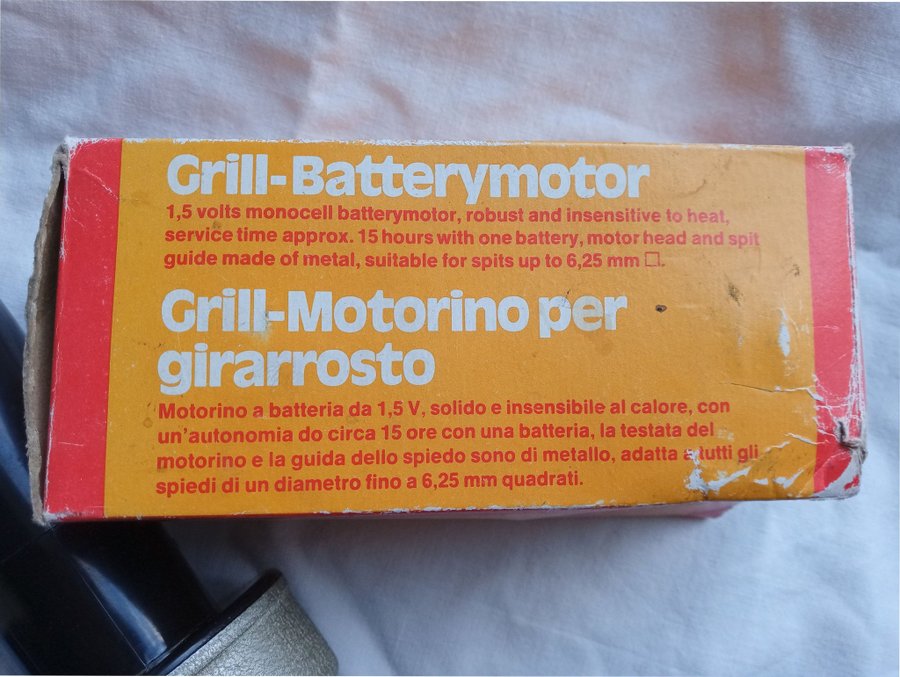 Grill-Batterymotor för grillspett Grill Chef