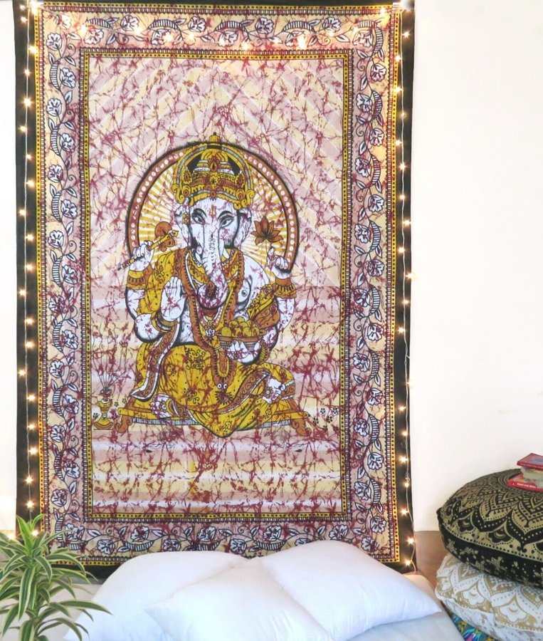 Lord Ganesha Tapestry Poster Wall Hanging Room Carpet