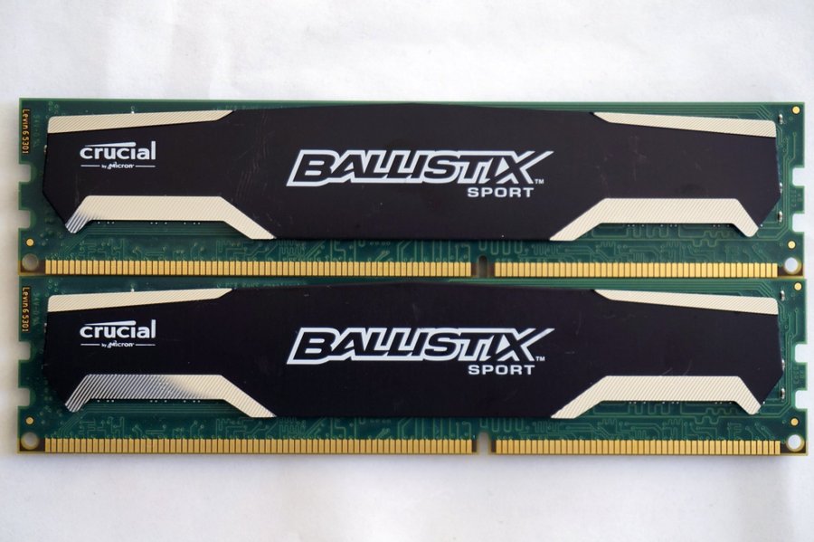 16GB (2x8GB) DDR3-1600 MHz Crucial Ballistix Sport BLS8G3D1609DS1S0016FED