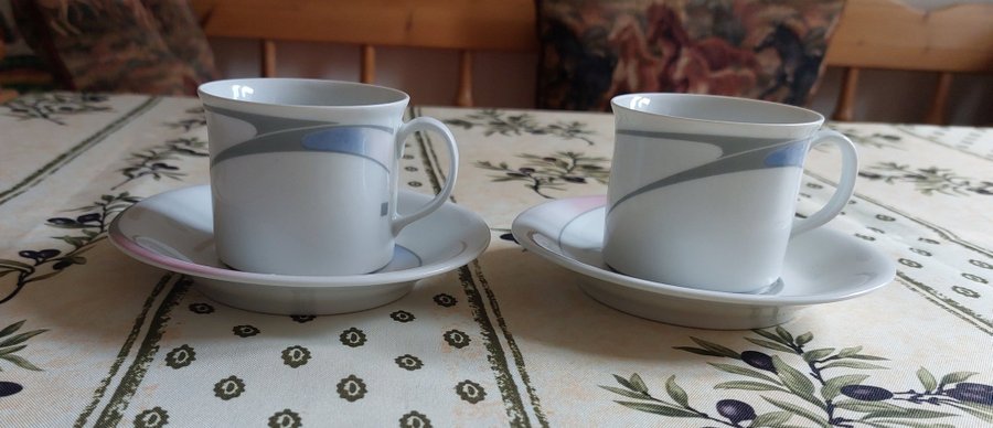 VINTAGE KAFFEKOPPAR MED FAT RÖSTRAND GALAXY