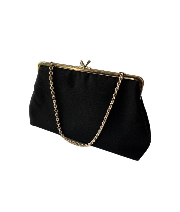 Gorgeous vintage mini clutch purse with chain